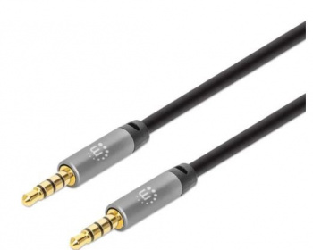 Cable Auxiliar de Audio Est&eacute;reo 3.5 mm MANHATTAN 356015